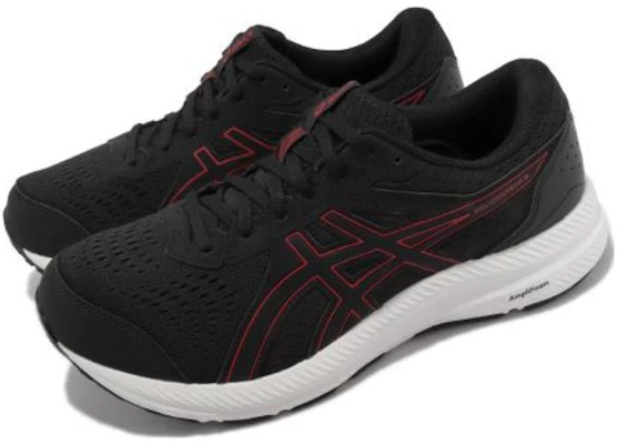 ASICS Gel Contend 8 4E Wide 'Hitam Merah Elektrik' 1011B679-002 Lookbook ASICS Gel Contend 8 4E Wide 'Hitam Merah Elektrik' 1011B679-002