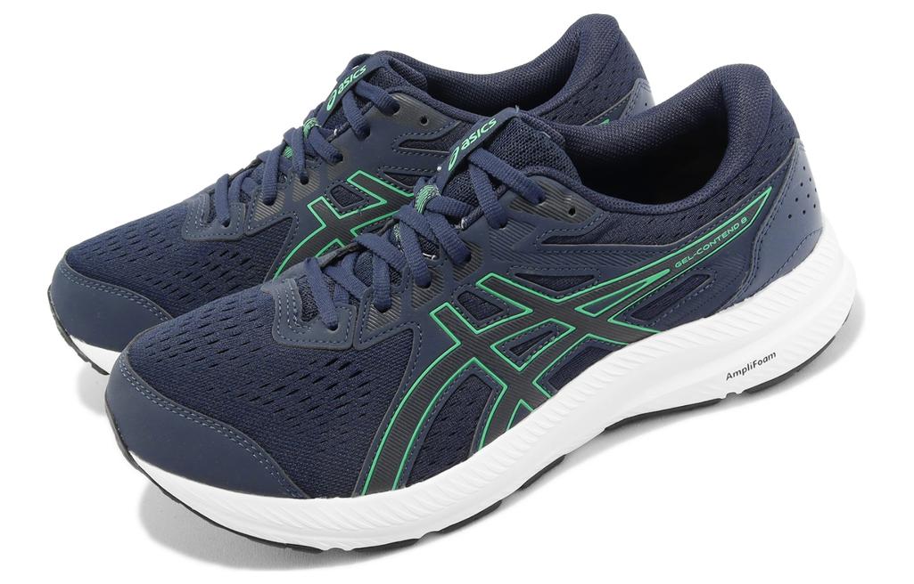 Order ASICS Gel Contend 8 4E Wide 'Midnight New Leaf' Lelaki Kasut Sukan 1011B679-401