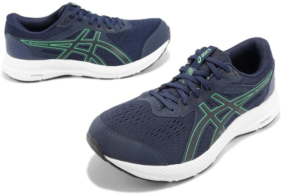 ASICS Gel Contend 8 4E Wide 'Midnight New Leaf' Lelaki Kasut Sukan 1011B679-401 Lookbook ASICS Gel Contend 8 4E Wide 'Midnight New Leaf' Lelaki Kasut Sukan 1011B679-401
