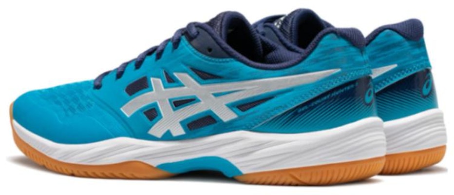 Asics Gel-Court Hunter 3 耐磨透氣 低筒 羽球鞋 藍灰 Order Asics Gel-Court Hunter 3 耐磨透氣 低筒 羽球鞋 藍灰