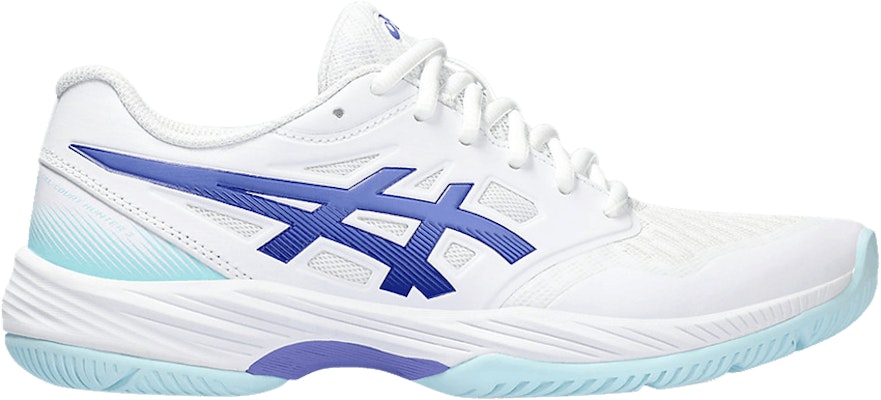 Women ASICS Gel Court Hunter 3 White Blue Violet 1072A090 100