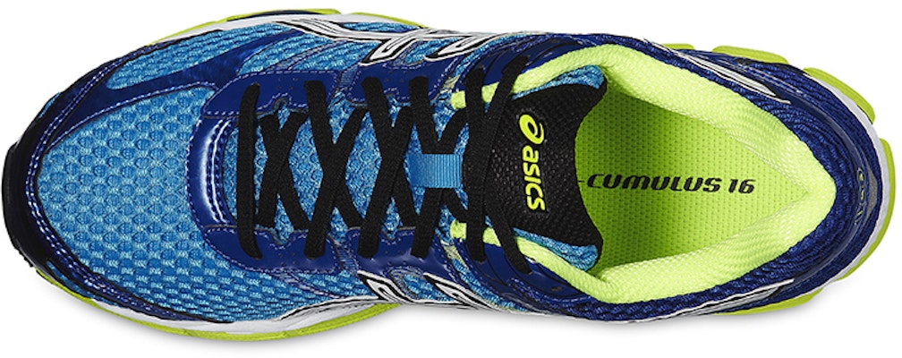 ASICS Gel-Cumulus 16 'Blue Silver Yellow' T439N-4801 Lookbook ASICS Gel-Cumulus 16 'Blue Silver Yellow' T439N-4801