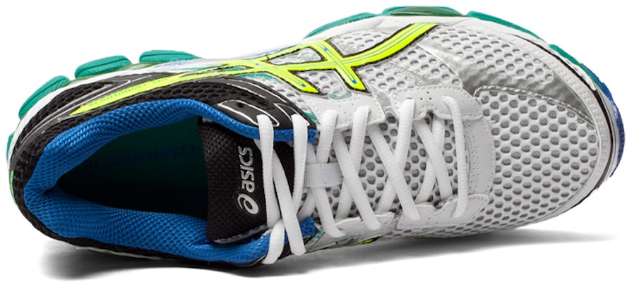 ASICS Gel-Cumulus 16 'White Silver Yellow' T439N-0107 Lookbook ASICS Gel-Cumulus 16 'White Silver Yellow' T439N-0107