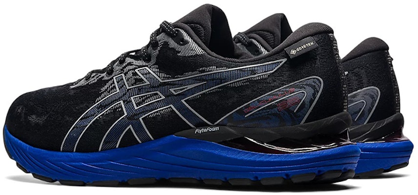 아식스 젤 쿠뮬러스 23 고어텍스 '블랙 블루' 1011B257-001 Shop 아식스 젤 쿠뮬러스 23 고어텍스 '블랙 블루' 1011B257-001