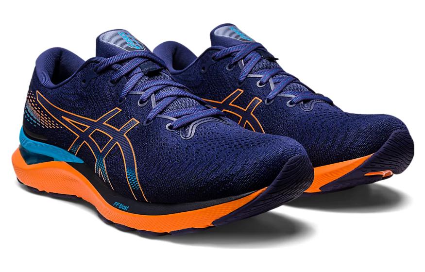 Lookbook ASICS Gel Cumulus 24 ''Indigo Blau Sun Peach'' 1011B366-402