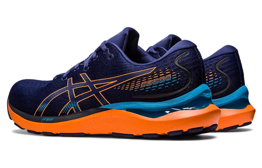 Shop ASICS Gel Cumulus 24 ''Indigo Blau Sun Peach'' 1011B366-402