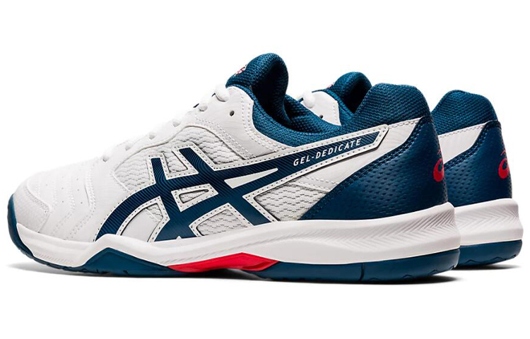 Lookbook ASICS Gel Dedicate 6 ''Wit Mako Blauw'' 1041A074-104