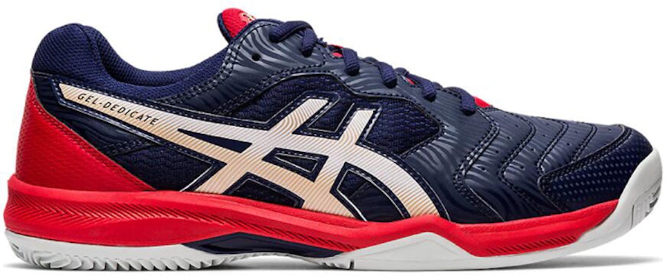 ASICS Gel-Dedicate 6 Tanah Liat Biru/ 'Merah' 1041A080-403 Order ASICS Gel-Dedicate 6 Tanah Liat Biru/ 'Merah' 1041A080-403