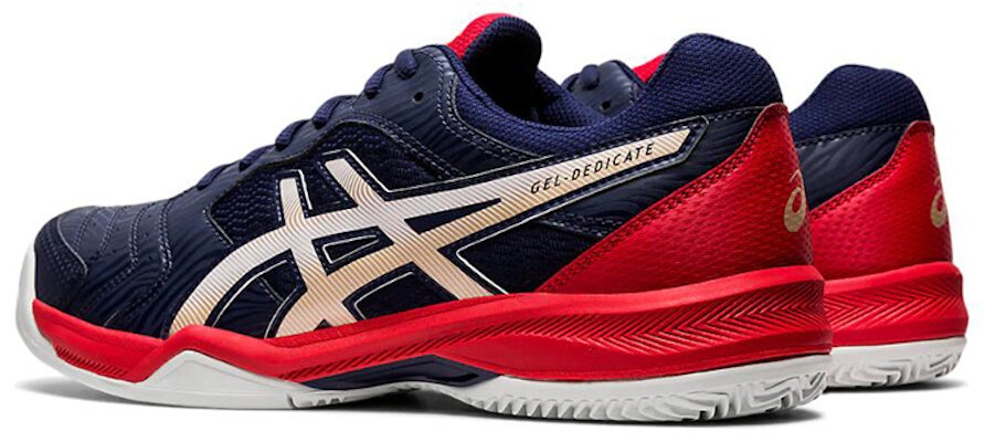 ASICS Gel-Dedicate 6 Tanah Liat Biru/ 'Merah' 1041A080-403 Shop ASICS Gel-Dedicate 6 Tanah Liat Biru/ 'Merah' 1041A080-403