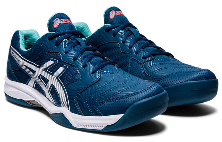 Lookbook ASICS Gel Dedicate 6 Indoor ''Mako Blue White'' Scarpe da Tennis Indoor. 1041A081-404