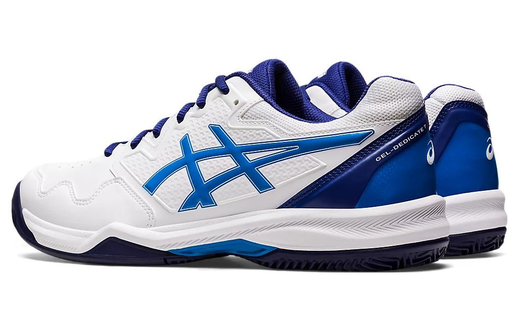 Shop ASICS Gel Dedicate 7 Clay ''Blanc Bleu Électrique'' 1041A224-103