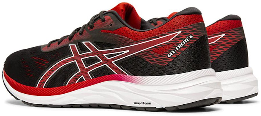 아식스 젤 익사이트 6 4E 와이드 "블랙 스피드 레드" 1011A166-005 Shop 아식스 젤 익사이트 6 4E 와이드 "블랙 스피드 레드" 1011A166-005