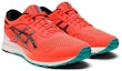 Lookbook ASICS Gel Feather Glide 5 2E Wide 'Sunreise Red' Lelaki Merah 1011A812-602