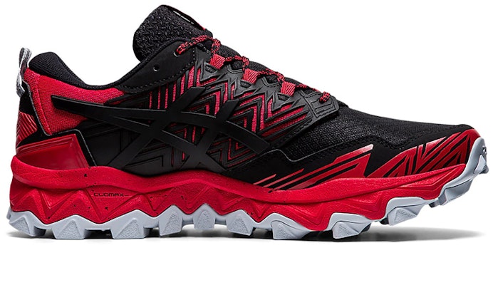 ASICS Gel-Fuji Trabuco 8 (2E) 'Hitam Merah' Sepatu Lari 1011A669-600 Order ASICS Gel-Fuji Trabuco 8 (2E) 'Hitam Merah' Sepatu Lari 1011A669-600