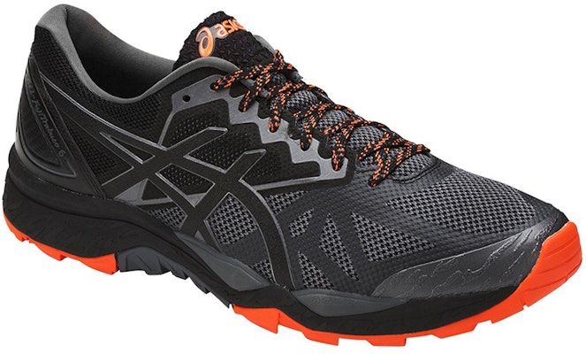 Asics GEL-FujiTrabuco 7 耐磨 低筒 跑步鞋 男款 黑灰橙 Lookbook Asics GEL-FujiTrabuco 7 耐磨 低筒 跑步鞋 男款 黑灰橙