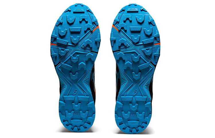 Details for ASICS Gel FujiTrabuco Sky 'Marigold Orange Digital Aqua' 1011A900-800