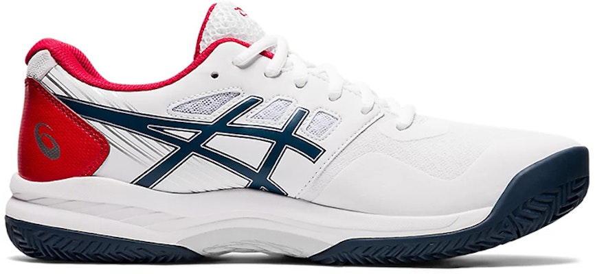 ASICS Gel-Game 8 Clay /Red/Blue 'White' 1041A193-102 Order ASICS Gel-Game 8 Clay /Red/Blue 'White' 1041A193-102