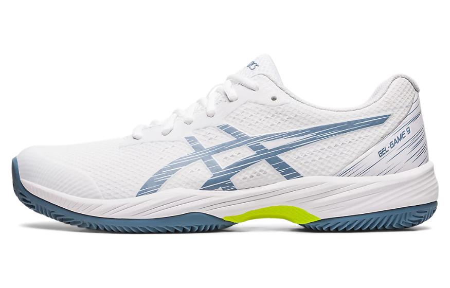 ASICS Gel Game 9 Clay OC 'White Steel Blue' 1041A358-101