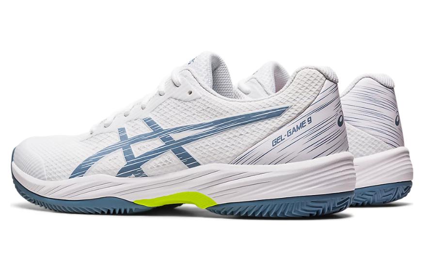 Shop ASICS Gel Game 9 Clay OC ''Bianco Acciaio Blu'' 1041A358-101