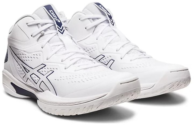 Asics Gel-Hoop V15 舒適百搭 緩震 高筒 籃球鞋 男款 白色海軍藍 Lookbook Asics Gel-Hoop V15 舒適百搭 緩震 高筒 籃球鞋 男款 白色海軍藍