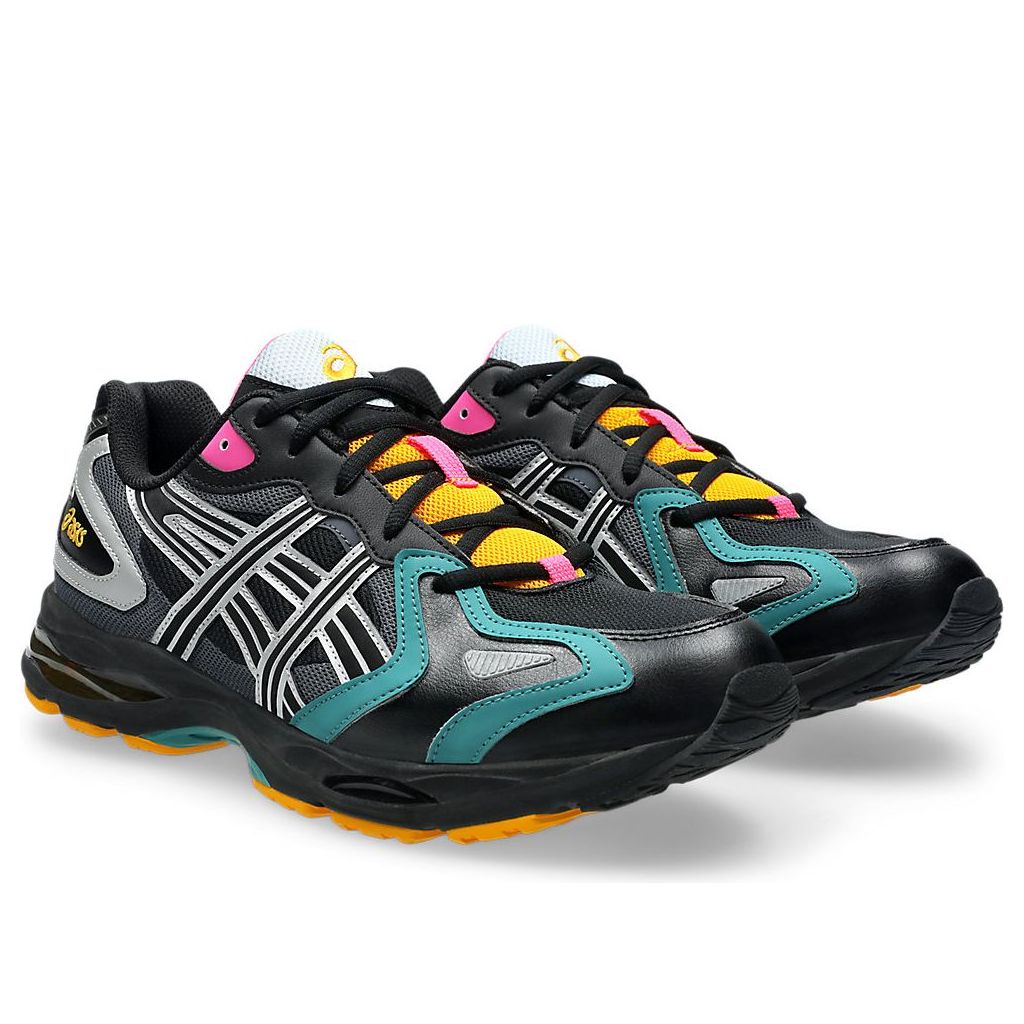 Lookbook 亞瑟士 Gel K1011「黑色/青綠/黃色」運動鞋 1203A603-001