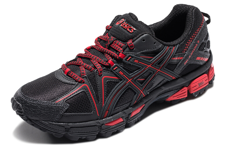 Lookbook ASICS Gel-Kahana 8 'Negro Rojo'. T6LON-9023