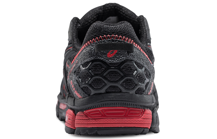 Details for ASICS Gel-Kahana 8 'Negro Rojo'. T6LON-9023