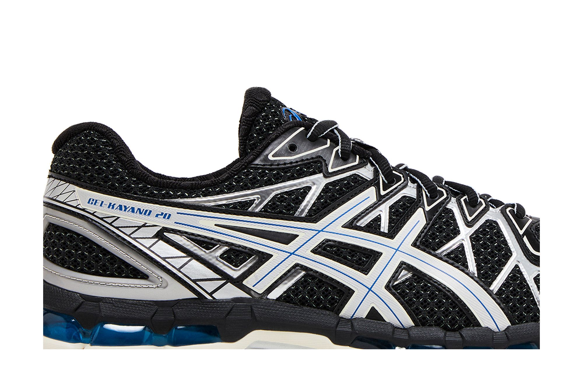Lookbook ASICS Gel Kayano 20 'Negro Plata Azul' 1203A388-001