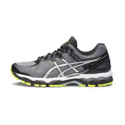 ASICS Gel Kayano 22 4E Wide 'Charcoal Silver Lime'