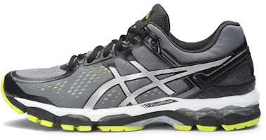 ASICS Gel Kayano 22 4E Wide 'Charcoal Silver Lime' T549N-7393 ASICS Gel Kayano 22 4E Wide 'Charcoal Silver Lime' T549N-7393