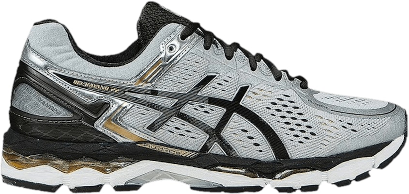 Buy ASICS Gel Kayano 22 Silver Black Gold T547N 9390 Novelship
