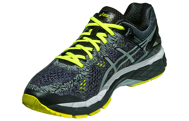 Lookbook ASICS Gel Kayano 22 Lite Show ''Noir Argent Jaune Flash'' T5A1Q-9093