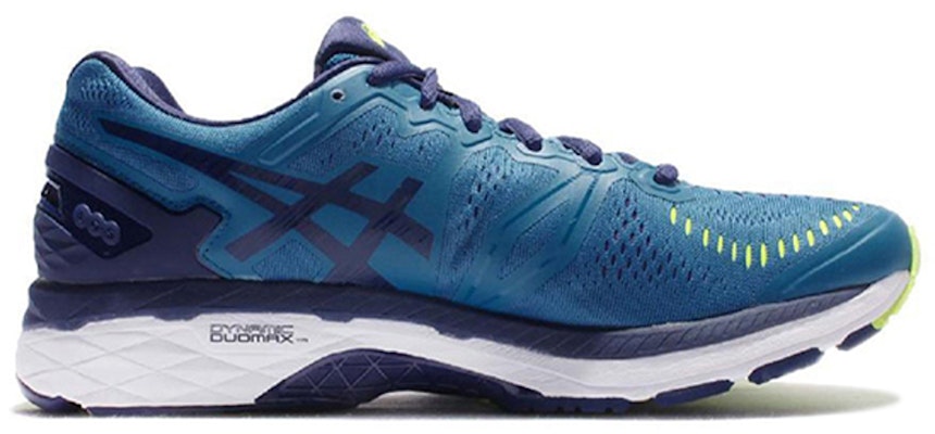Asics Gel-Kayano 23 休閒 低筒 跑步鞋 男款 藍黃色 2E寬 Order Asics Gel-Kayano 23 休閒 低筒 跑步鞋 男款 藍黃色 2E寬