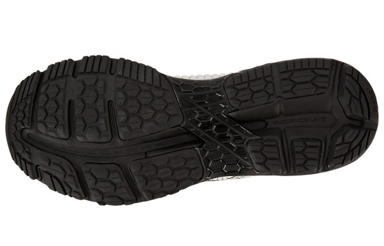 Shop Asics Gel-kayano 舒適防滑 耐磨運動跑步鞋 黑灰