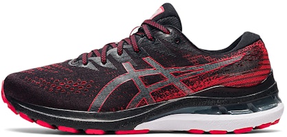 ASICS Gel Kayano 28 4E Wide 'Black Electric Red' 1011B191-002 ASICS Gel Kayano 28 4E Wide 'Black Electric Red' 1011B191-002