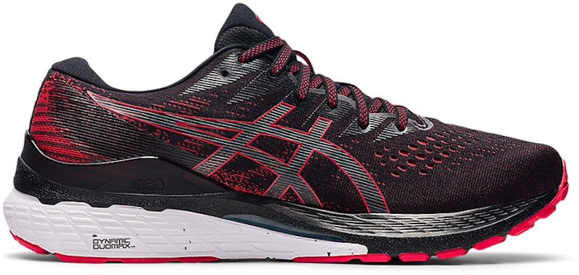 ASICS Gel Kayano 28 4E 宽鞋 '黑色电动红' 1011B191-002 Order ASICS Gel Kayano 28 4E 宽鞋 '黑色电动红' 1011B191-002