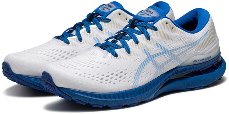 Asics Gel-Kayano 28 低筒 跑步鞋 男款 白藍 Order Asics Gel-Kayano 28 低筒 跑步鞋 男款 白藍