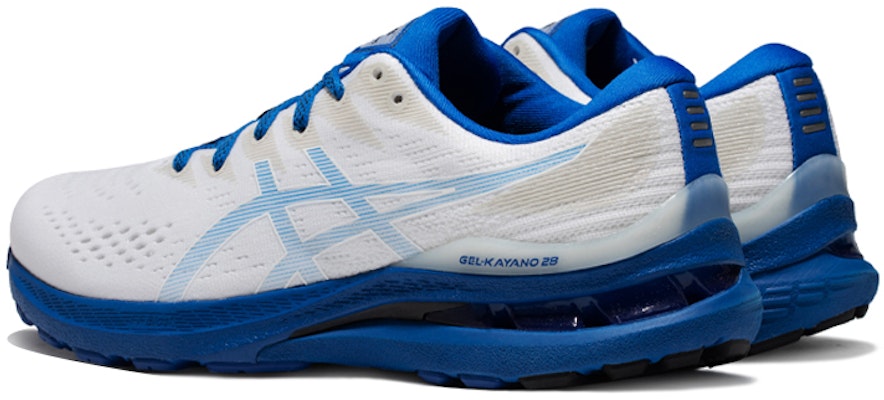 Asics Gel-Kayano 28 低筒 跑步鞋 男款 白藍 Shop Asics Gel-Kayano 28 低筒 跑步鞋 男款 白藍