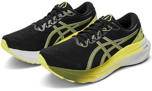 亚瑟士 Gel Kayano 30 宽型 '黑光黄' 1011B685-003 Lookbook 亚瑟士 Gel Kayano 30 宽型 '黑光黄' 1011B685-003