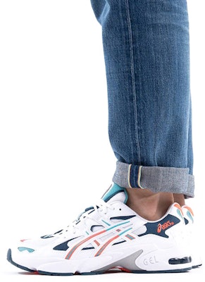 ASICS Gel Kayano 5 OG 'White Turq Coral' 1021A280-102 Details for ASICS Gel Kayano 5 OG 'White Turq Coral' 1021A280-102
