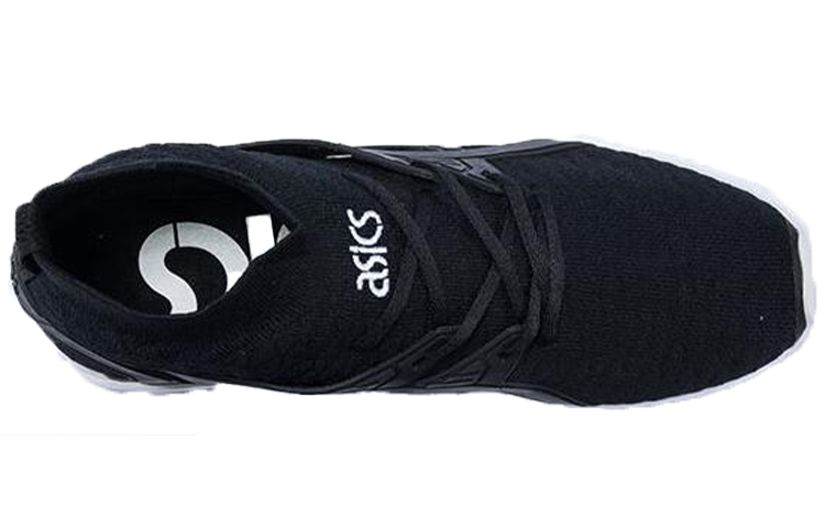 Lookbook アシックス ゲル カヤノ トレーナー ニット 黒白 H7P4N-9090