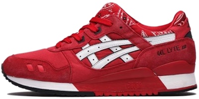 ASICS Gel Lyte 3 'Red Bandana' H424N-2301 ASICS Gel Lyte 3 'Red Bandana' H424N-2301