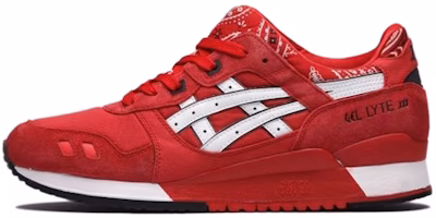 ASICS Gel Lyte 3 'Red Bandana' H424N-2301 ASICS Gel Lyte 3 'Red Bandana' H424N-2301