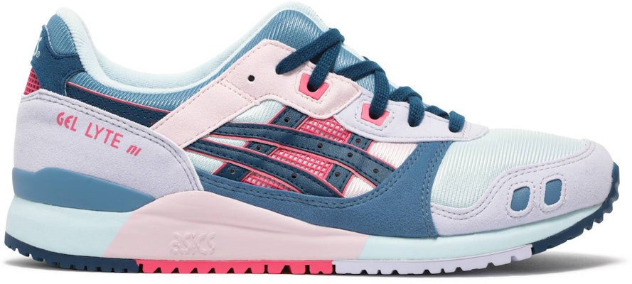 Asics gel lyte iii blue pink cheap