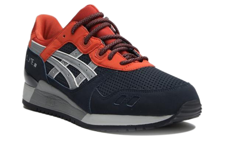 Lookbook Asics Gel-Lyte 3 復古休閒慢跑鞋 男女兩用 黑珊瑚紅