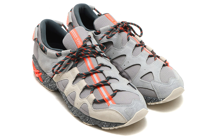 Lookbook ASICS Gel-Mai 'Gris Naranja Colorblock'. HL7T3-9602