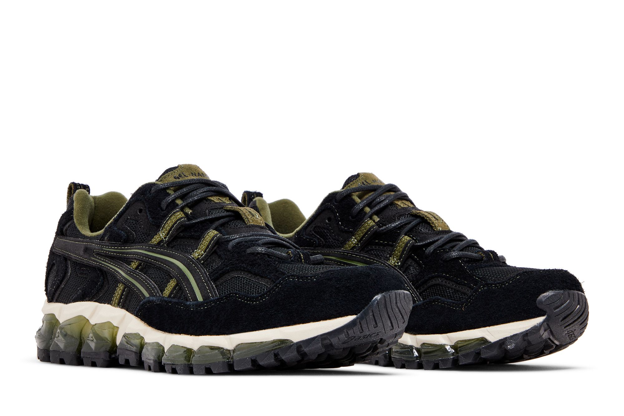 Cheap ASICS Gel Nandi 360 ''Schwarz Smog Grün'' 1021A416-001