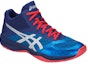 Lookbook ASICS Gel Netburner Ballistic FF MT 'Race Blue' dalam warna Biru Perlumbaan. 1051A003-400