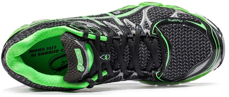 ASICS GEL-Nimbus 16 Lite-Show 'Black Green' T4B4N-9070 Lookbook ASICS GEL-Nimbus 16 Lite-Show 'Black Green' T4B4N-9070