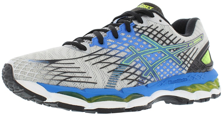 Asics GEL-Nimbus 17 運動 拼色 減震防滑 低筒 跑步鞋 男款 藍黃 4E寬 Order Asics GEL-Nimbus 17 運動 拼色 減震防滑 低筒 跑步鞋 男款 藍黃 4E寬